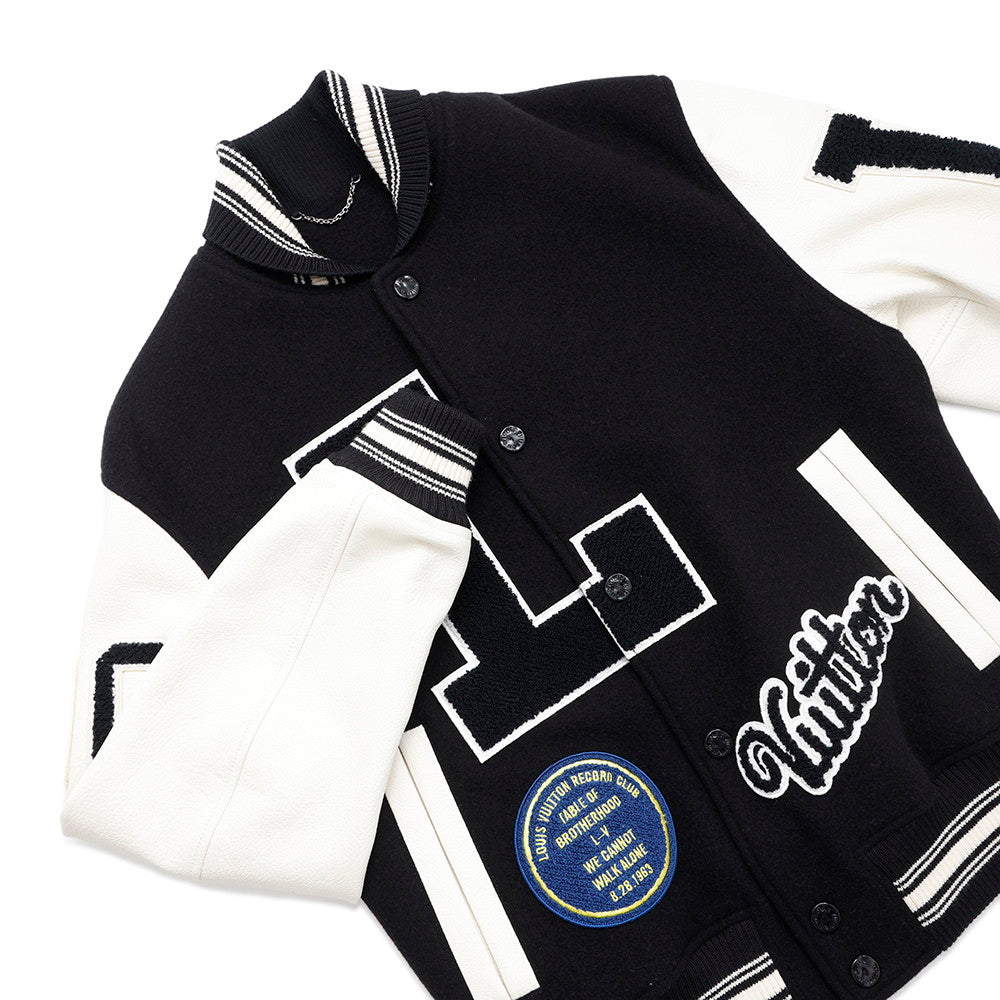 LOUIS VUITTON BaseballJacket Size Chronomat 44 Black/White Cupra70% Cotton30%