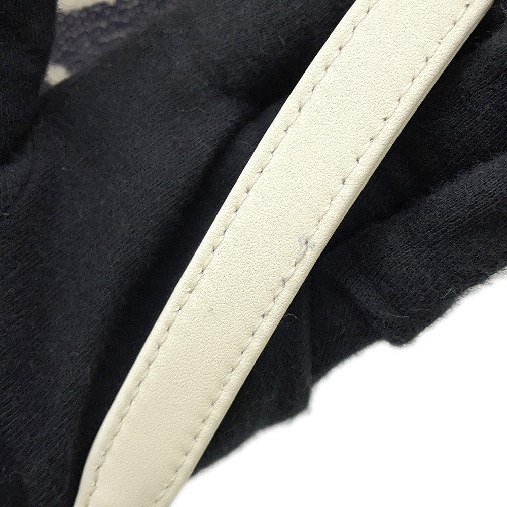 CHANEL Shopping Bag Deauville Ecru/Red/BlueAS3351 Cotton Leather