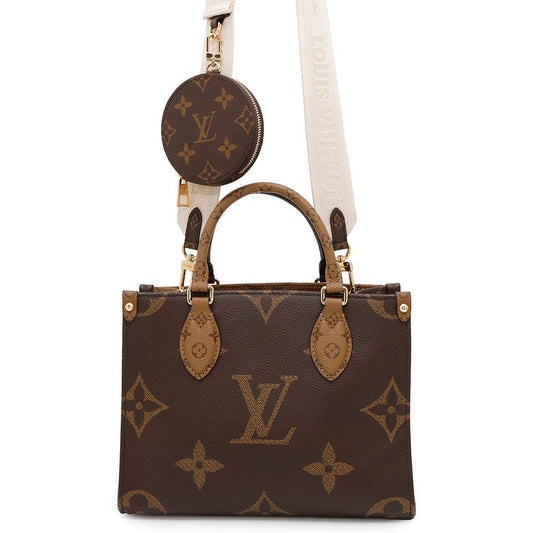 LOUIS VUITTON Onthego RedM46373 Monogram Monogram Reverse Canvas Monogram Giant Size PM