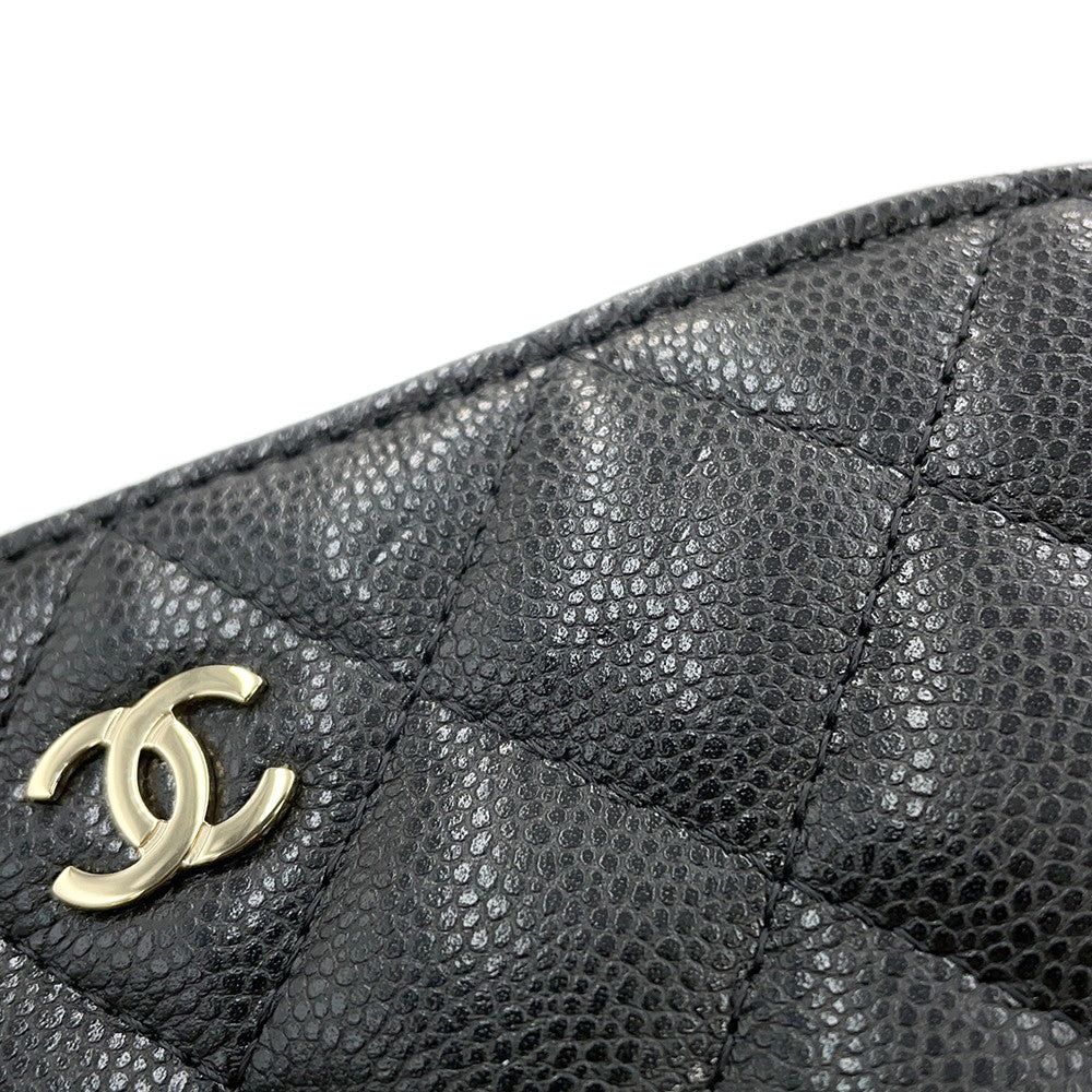 CHANEL Matelasse ChainClutch Bag BlackAP4016 Caviar Leather