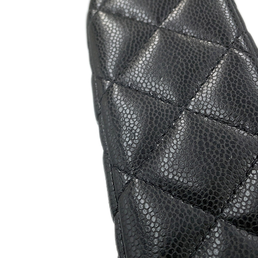 CHANEL Matelasse ChainClutch Bag BlackAP4016 Caviar Leather
