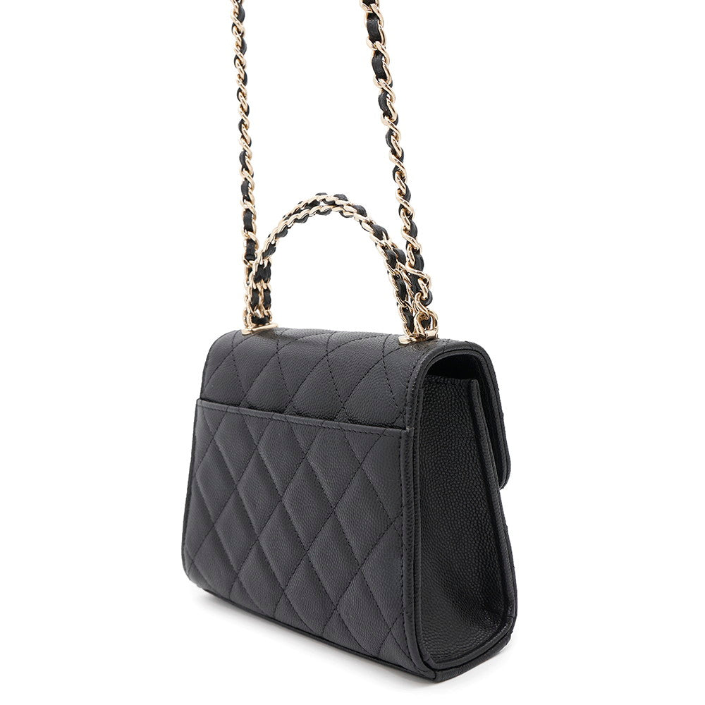 CHANEL Matelasse 2WAY ChainClutch BlackAP3237 Caviar Leather