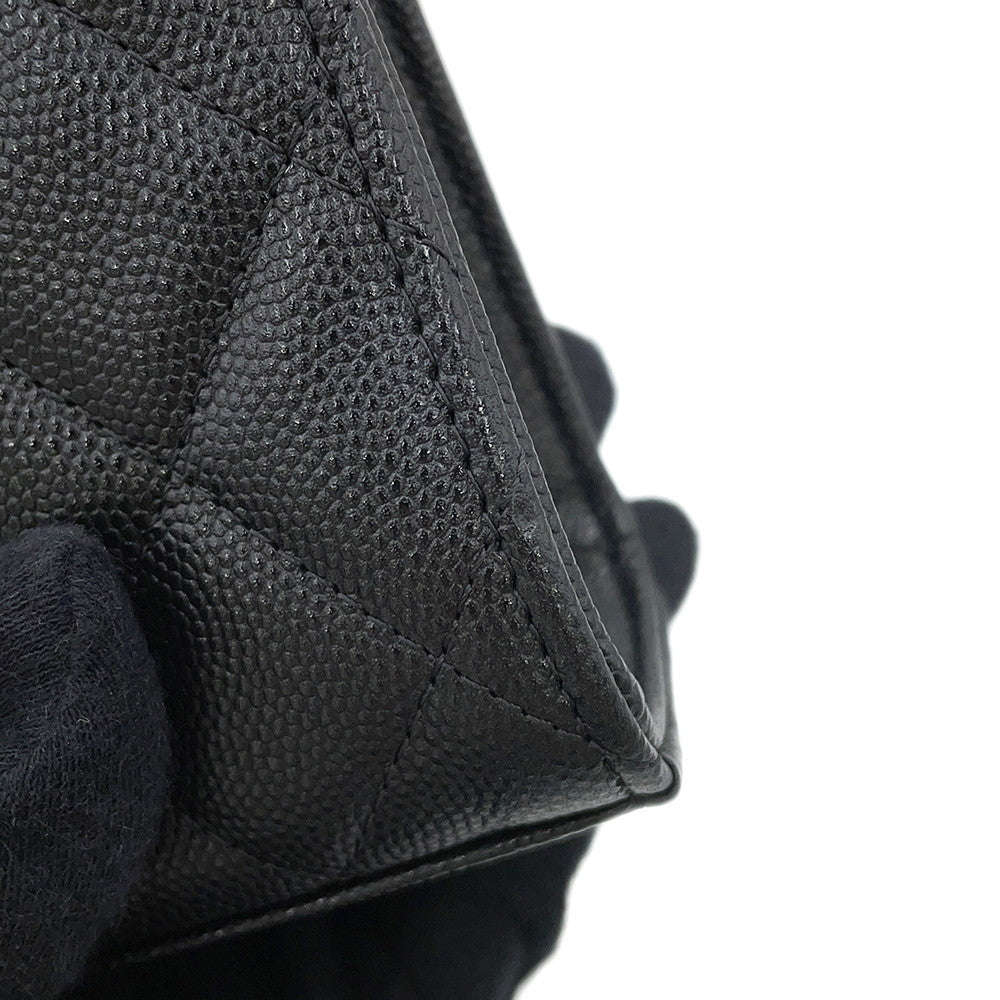 CHANEL Matelasse 2WAY ChainClutch BlackAP3237 Caviar Leather
