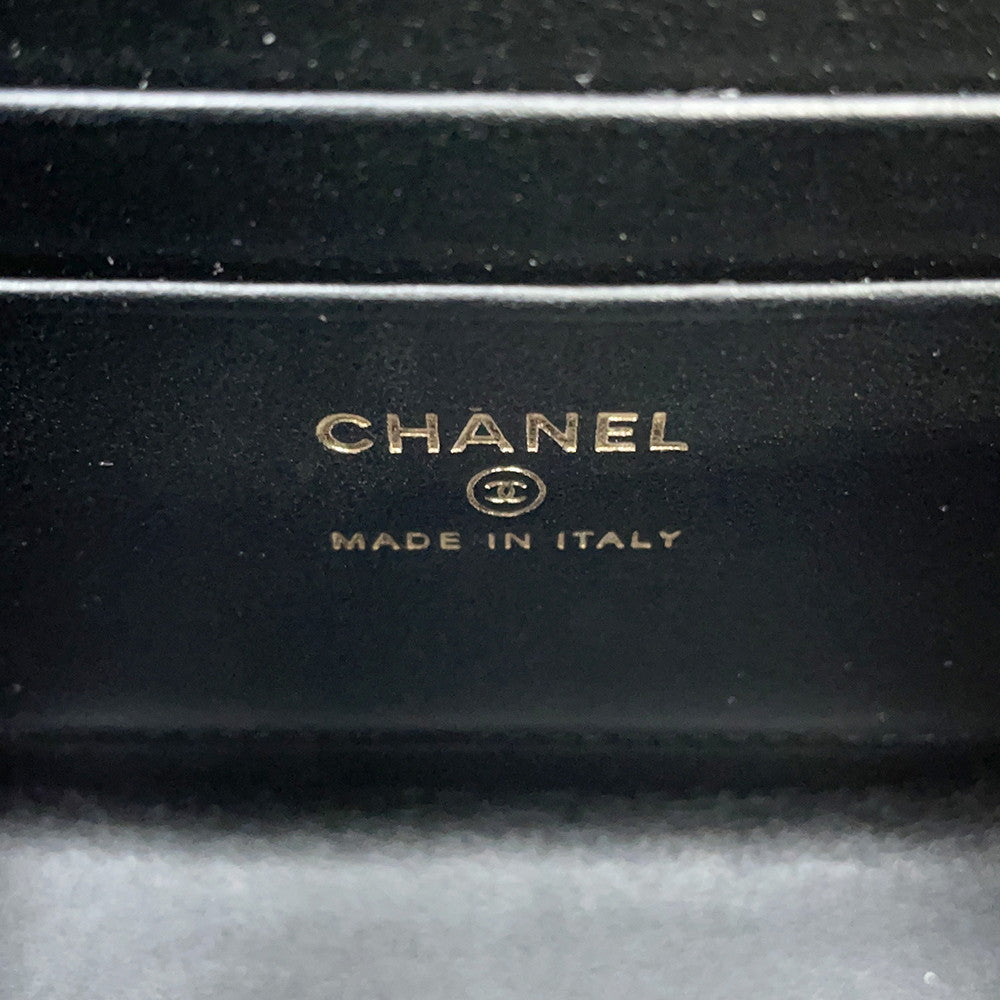 CHANEL Matelasse 2WAY ChainClutch BlackAP3237 Caviar Leather