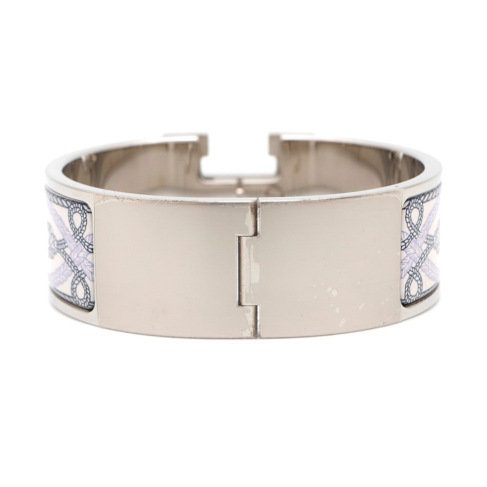 HERMES Clic Clac H Gran Apara Remix Purple/Multicolor Metal Cloisonne