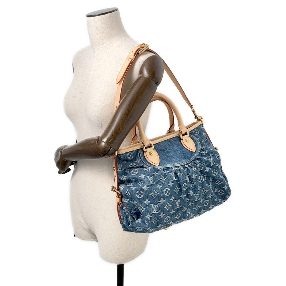 LOUIS VUITTON Neo Cabby BlueM95349 Monogram Denim Size MM
