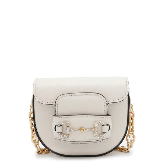 GUCCI Horsebit1955 Belt Bag White764504 Leather