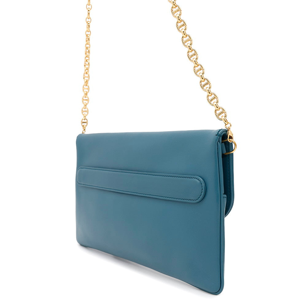 Dior DOUBLE ChainShoulder BlueM8641U Leather