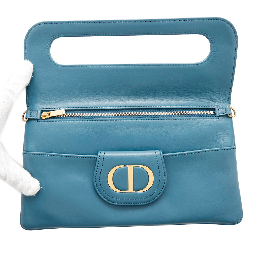 Dior DOUBLE ChainShoulder BlueM8641U Leather