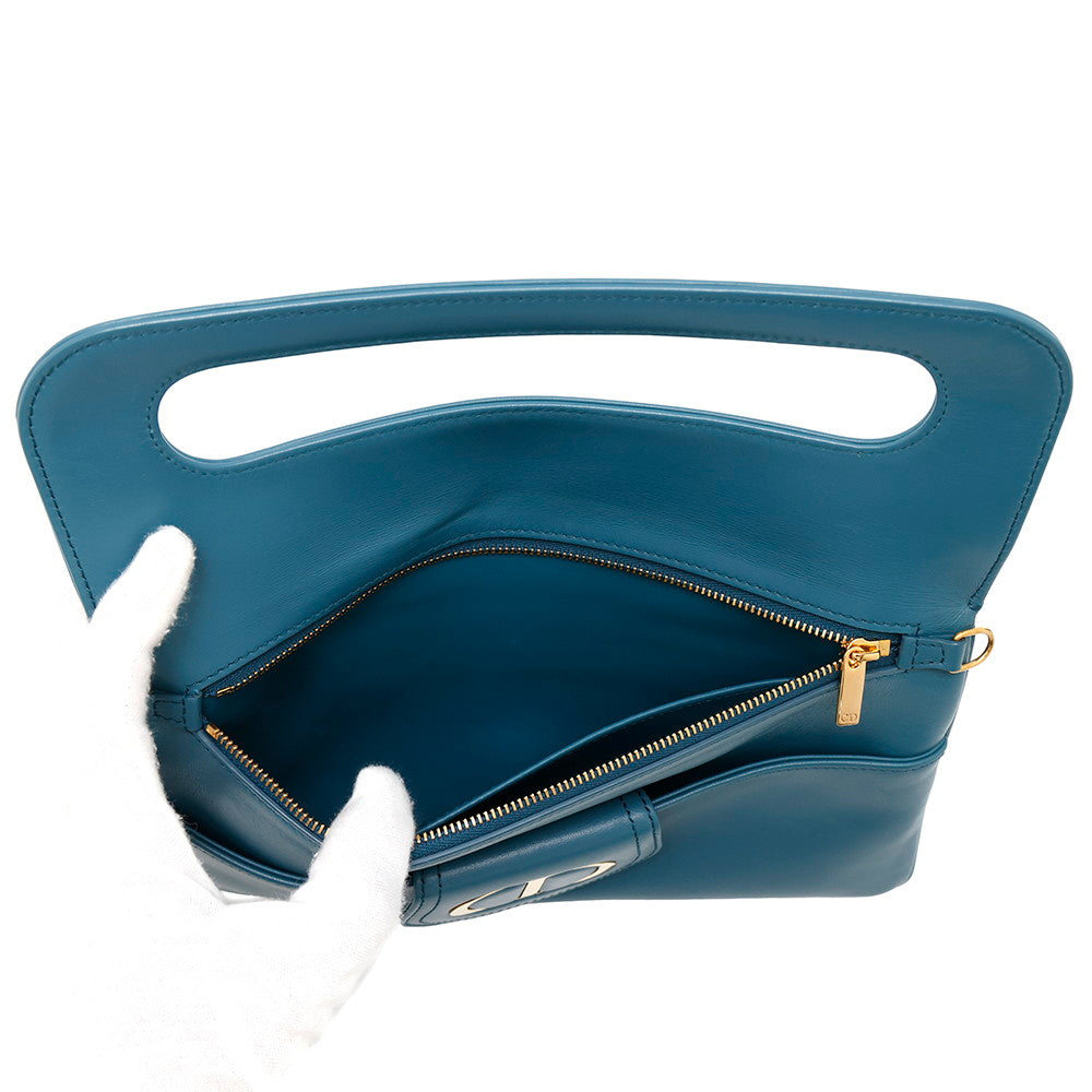 Dior DOUBLE ChainShoulder BlueM8641U Leather