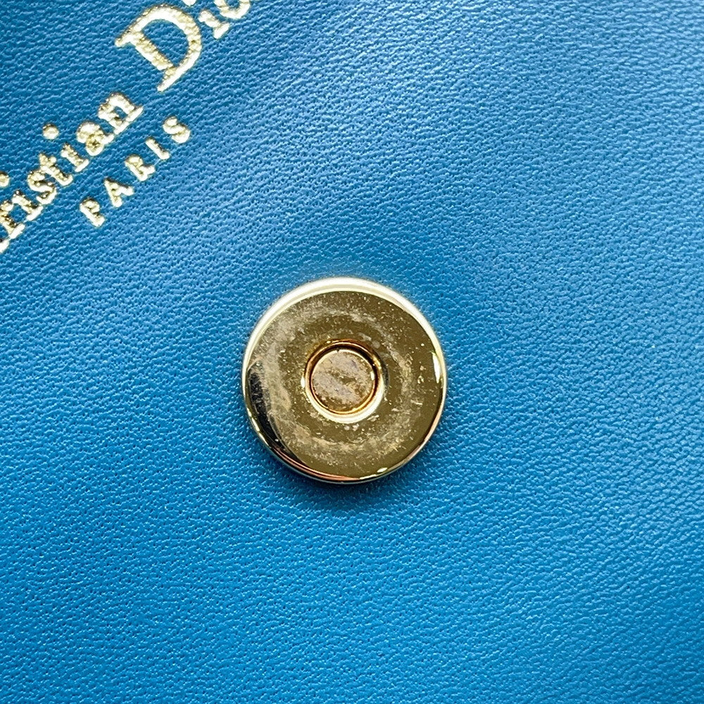 Dior DOUBLE ChainShoulder BlueM8641U Leather