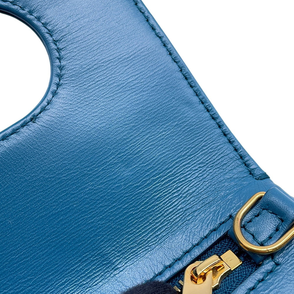 Dior DOUBLE ChainShoulder BlueM8641U Leather