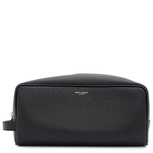 SAINT LAURENT PARIS Clutch Bag Black609347 Leather