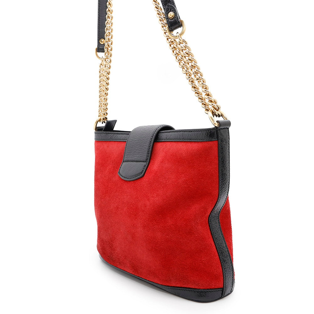 GUCCI Dionysus ChainShoulder Red/Black499622 Suede leather