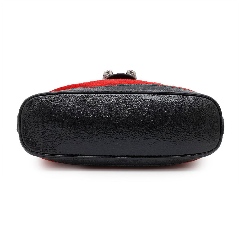 GUCCI Dionysus ChainShoulder Red/Black499622 Suede leather