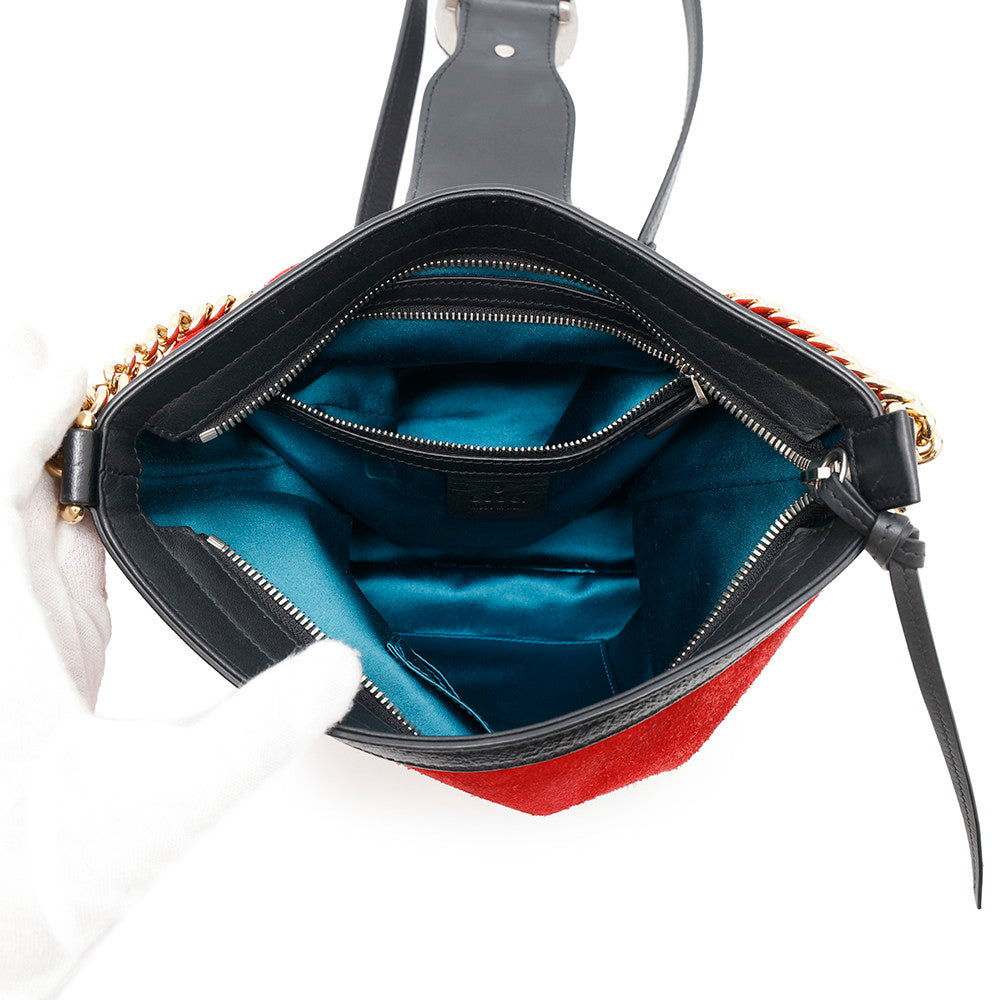 GUCCI Dionysus ChainShoulder Red/Black499622 Suede leather