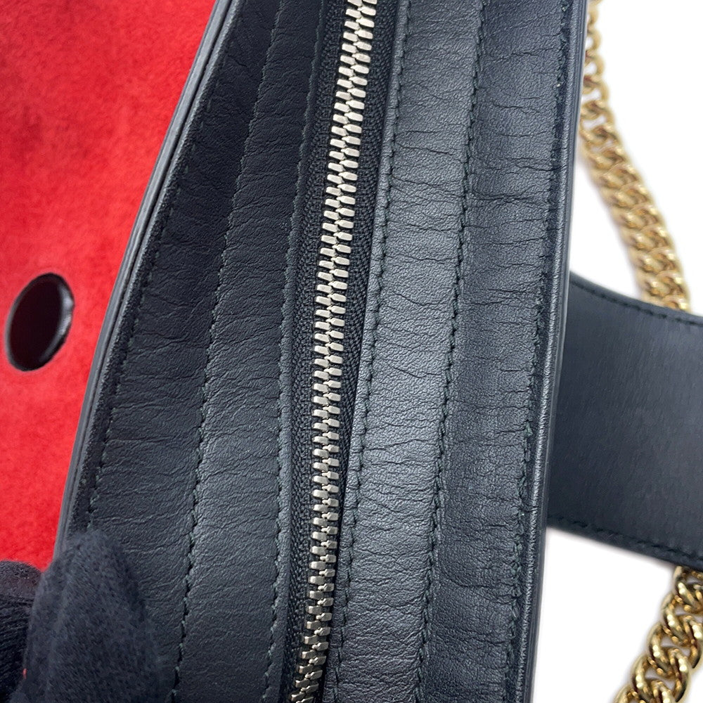 GUCCI Dionysus ChainShoulder Red/Black499622 Suede leather