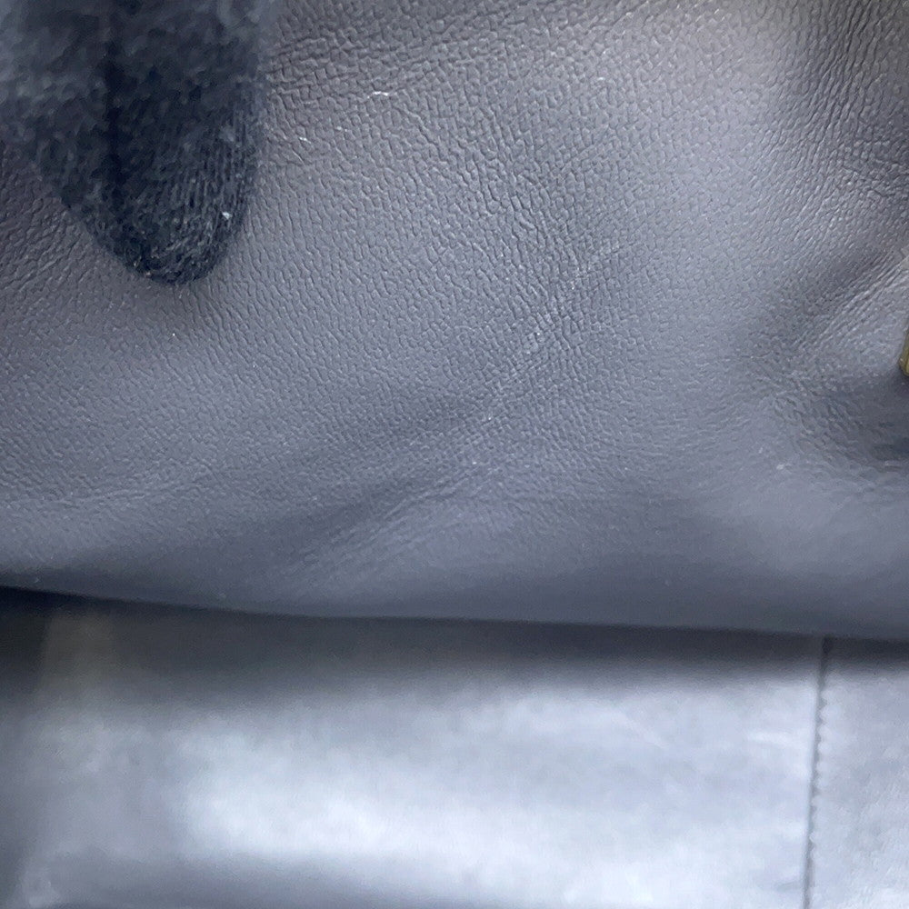 CHANEL Jumbo Matelasse W Flap ChainShoulder Bag GrayA58600 Caviar Leather Size 30