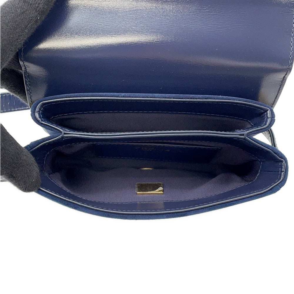 CHANEL Matelasse Full Flap Shoulder Bag BlueAS3402 Calf Leather