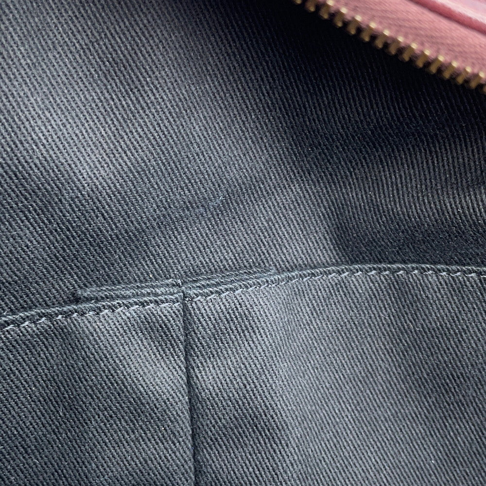 CHANEL Matelasse 2WAY Bowling Bag Bordeaux Leather