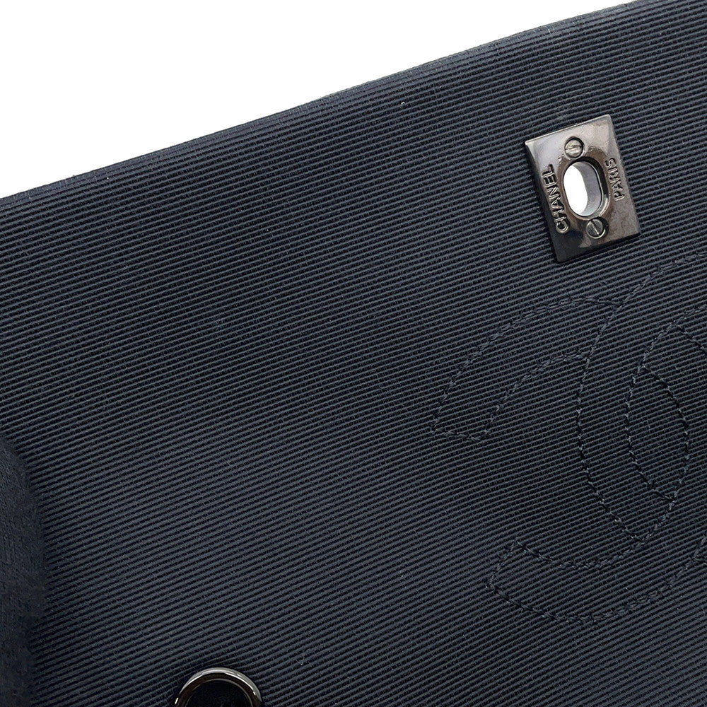 CHANEL Matelasse ChainShoulder Bag Red/Black Lambskin