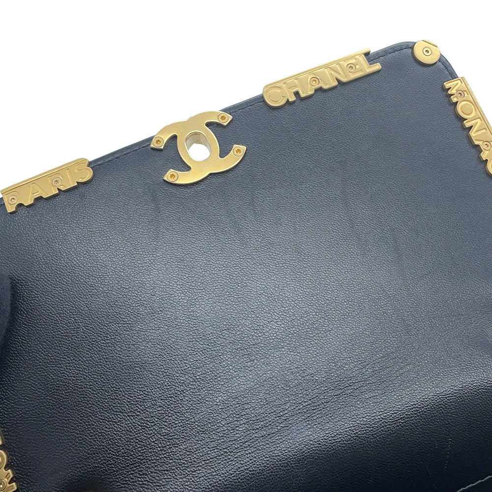 CHANEL Matelasse ChainShoulder Bag BlackAS3731 Lambskin