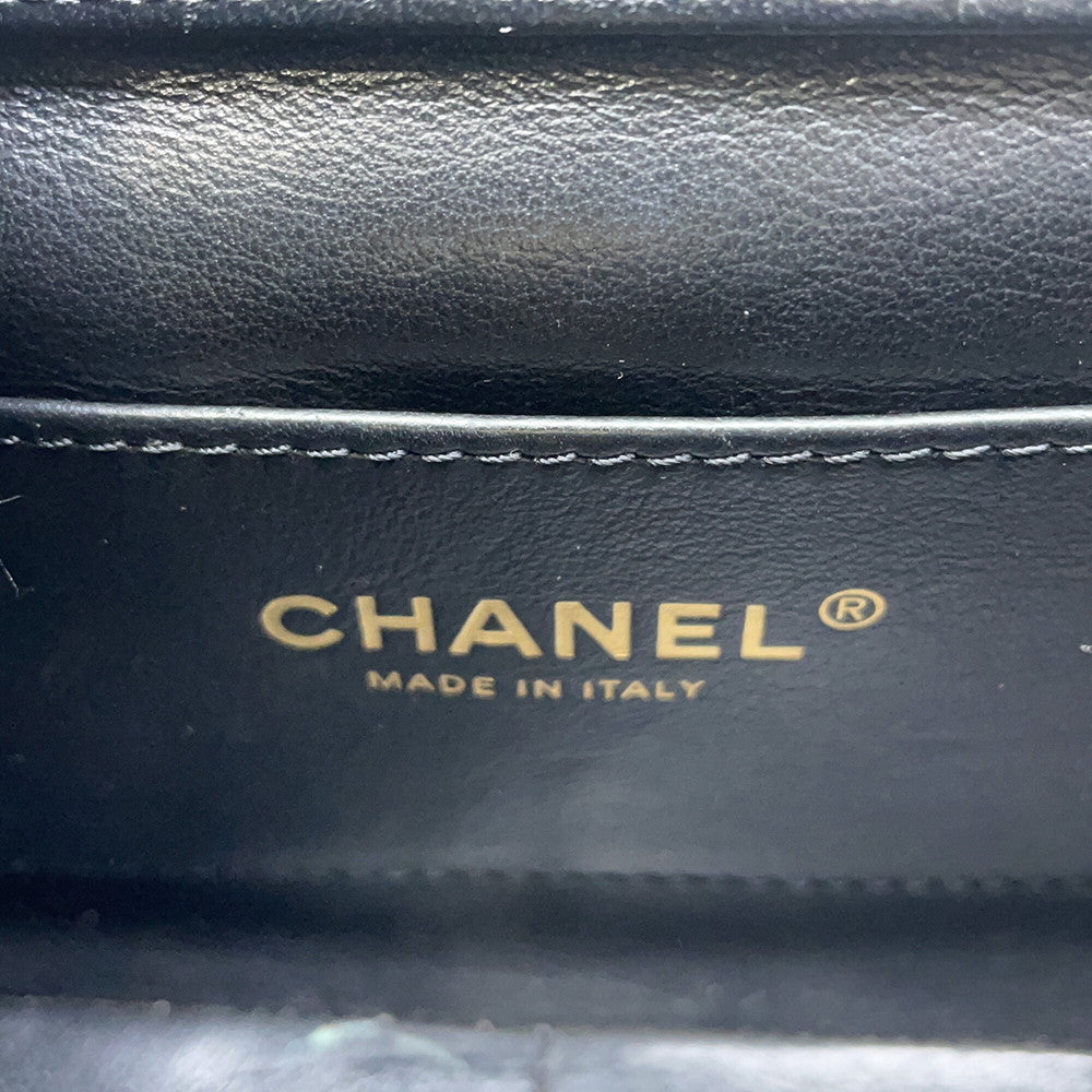 CHANEL Matelasse ChainShoulder Bag BlackAS3731 Lambskin