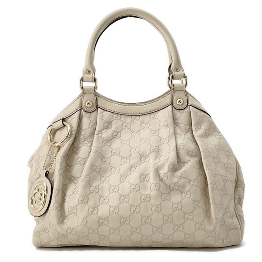GUCCI Sukey Tote Bag Ivory211944 Leather