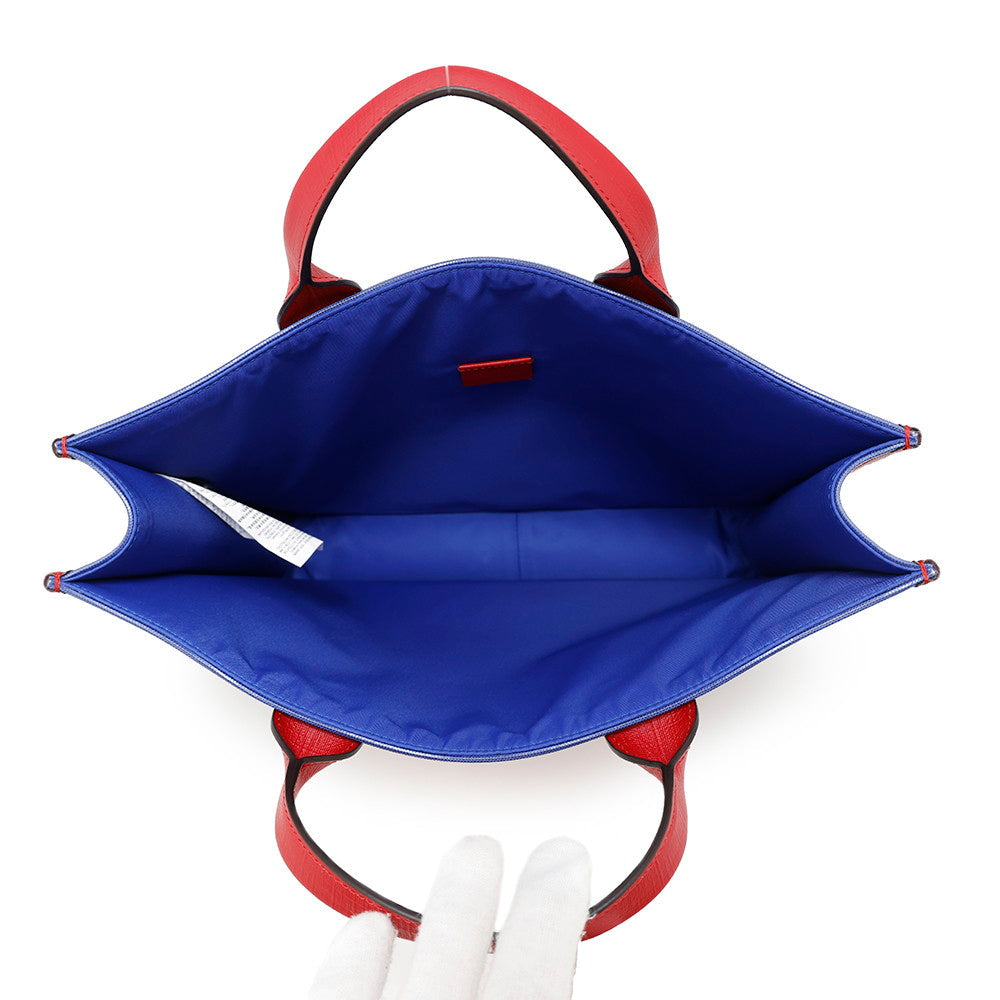 GUCCI Children's Logo Tote Bag Blue/Red550763 PVC Coated Canvas