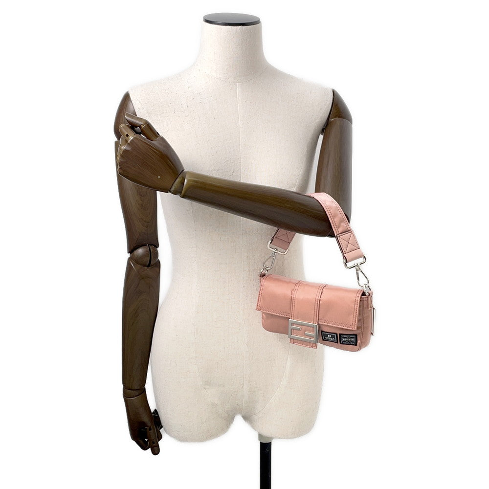 FENDI Mamma Bucket Shoulder Bag Porter collaboration Pink7AS138 Nylon