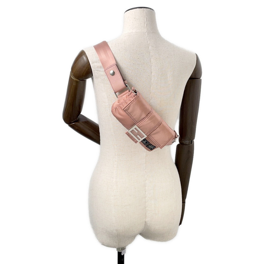 FENDI Mamma Bucket Shoulder Bag Porter collaboration Pink7AS138 Nylon