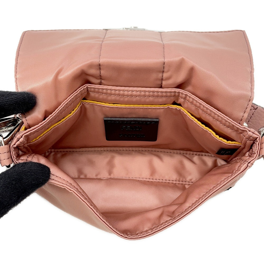 FENDI Mamma Bucket Shoulder Bag Porter collaboration Pink7AS138 Nylon