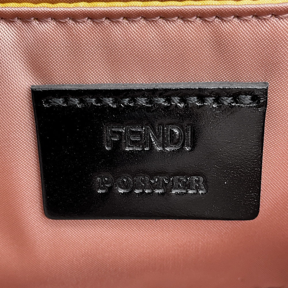 FENDI Mamma Bucket Shoulder Bag Porter collaboration Pink7AS138 Nylon