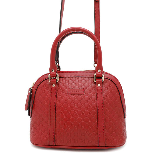 GUCCI MicroGuccissima 2WAYHandbag Red449654 Leather