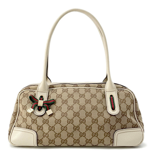 GUCCI GG Canvas Princy Mini Travel Bag Beige/Ivory161720 Canvas Leather