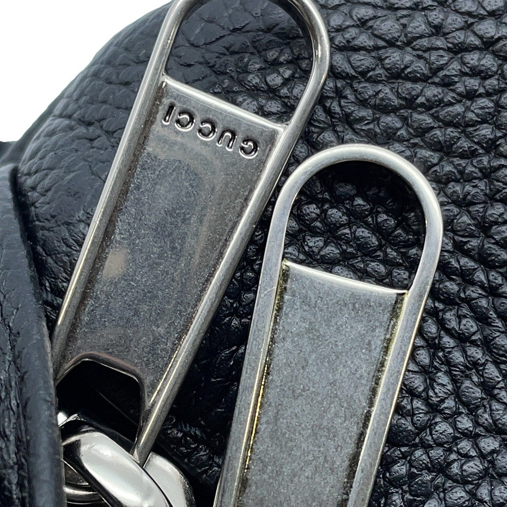 GUCCI Inlay Logo Belt Bag Black768111 Leather