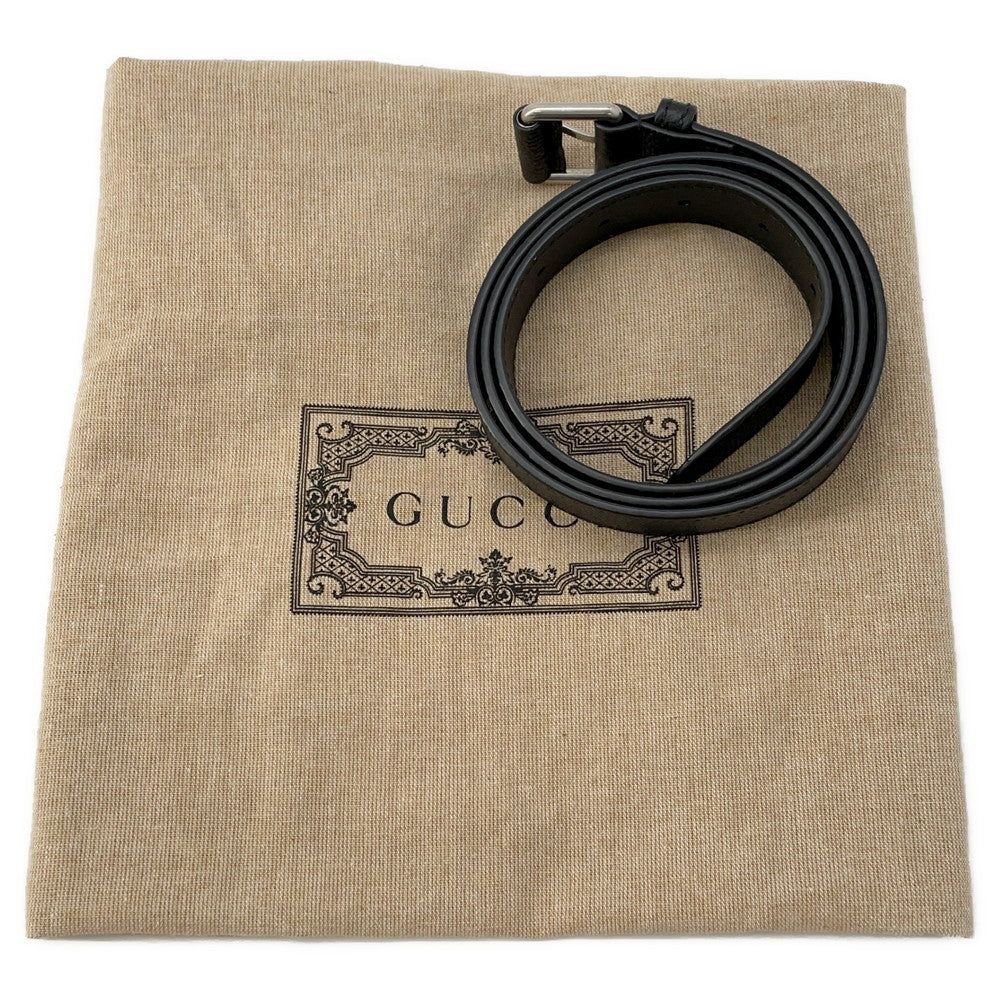 GUCCI Inlay Logo Belt Bag Black768111 Leather