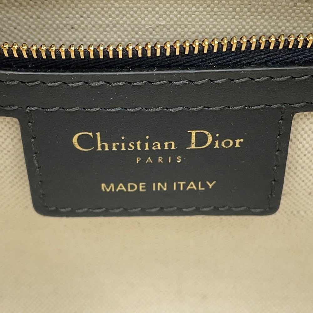 Dior Oblique Dior Groove 20 NavyM1364UTZQ Jacquard Calf Leather Size Small