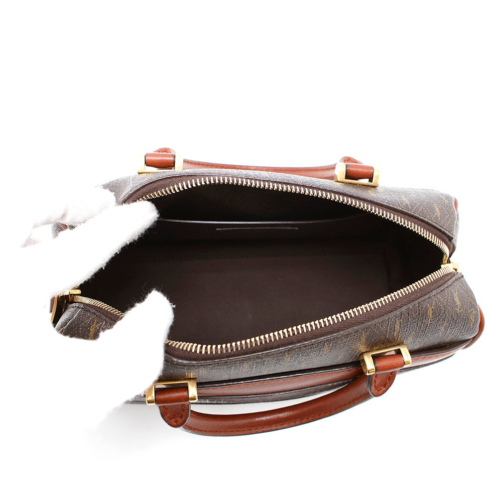 SAINT LAURENT PARIS Baby Duffle 2WAY Handbag Brown533481 PVC Leather