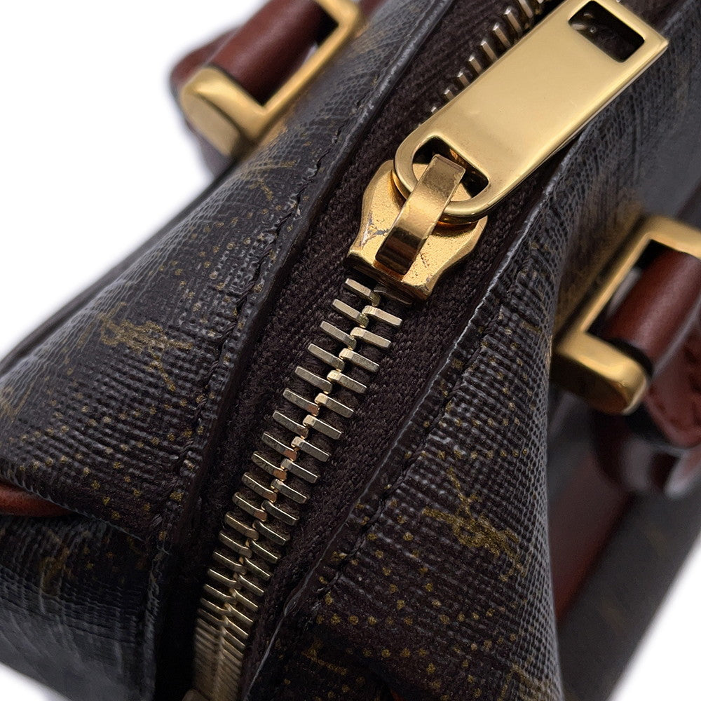 SAINT LAURENT PARIS Baby Duffle 2WAY Handbag Brown533481 PVC Leather
