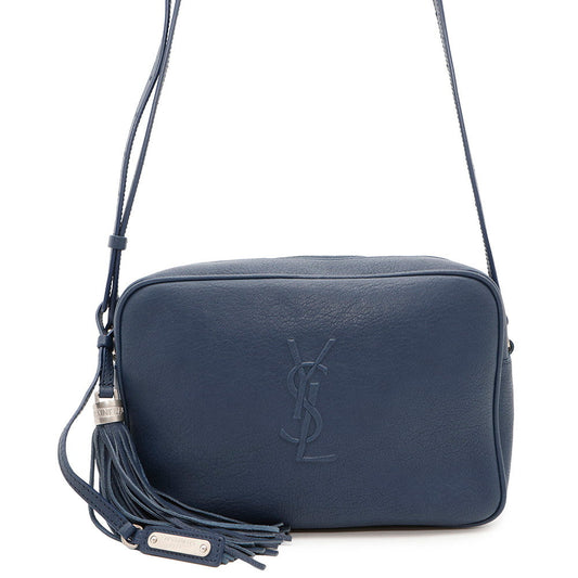 SAINT LAURENT PARIS Roux camera bag Blue520533 Leather