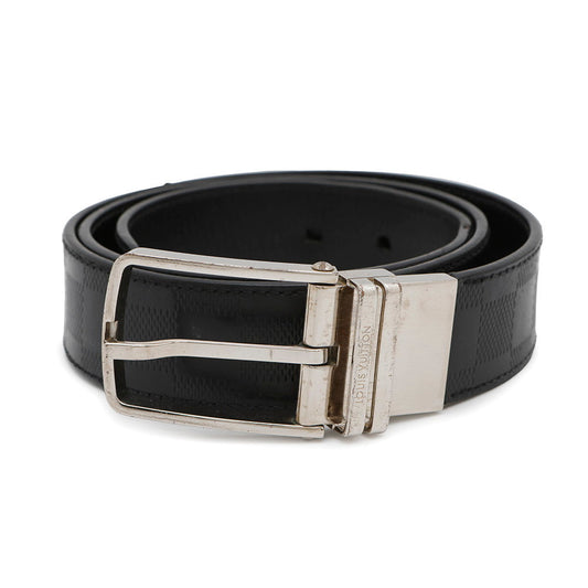 LOUIS VUITTON Belt・Boston Size 90 NoirM9674 Damier Infini Leather