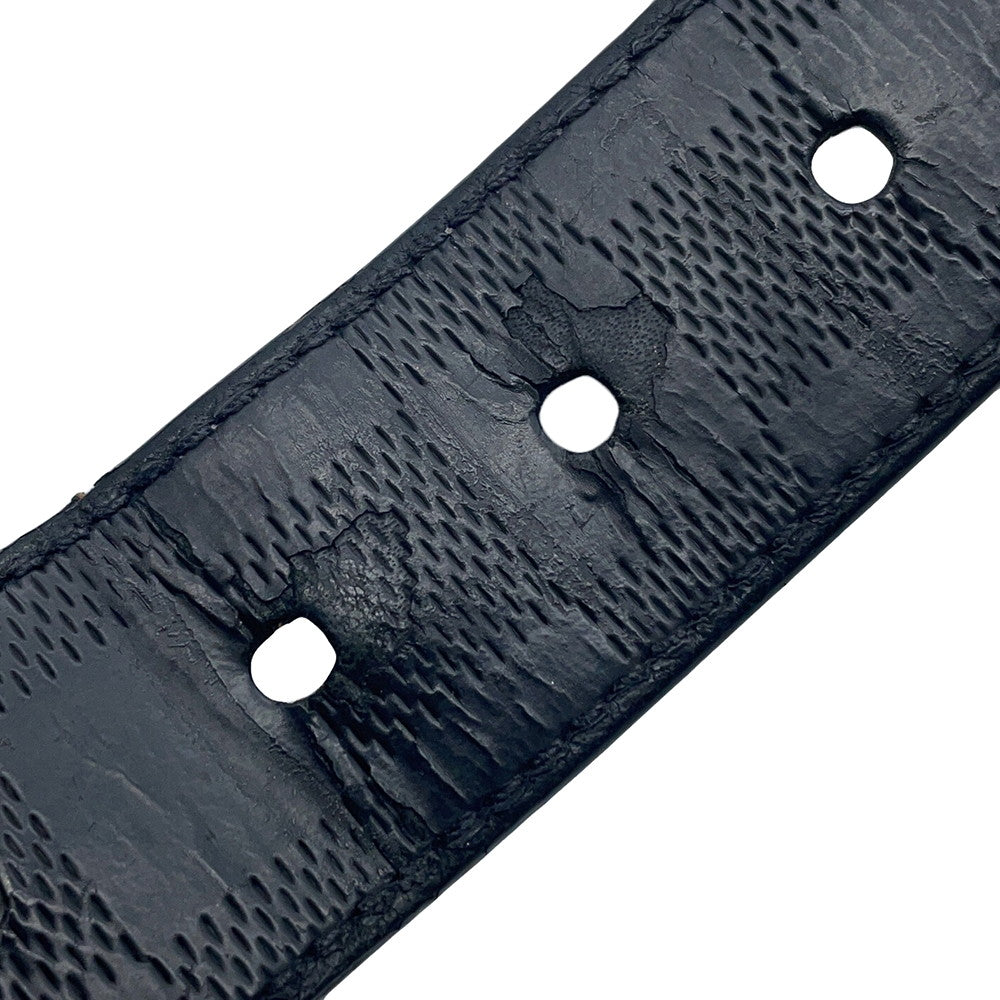 LOUIS VUITTON Belt・Boston Size 90 NoirM9674 Damier Infini Leather
