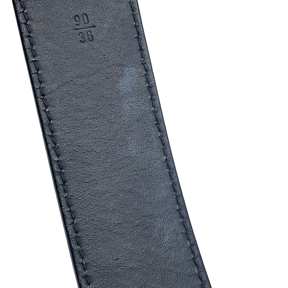 LOUIS VUITTON Belt・Boston Size 90 NoirM9674 Damier Infini Leather