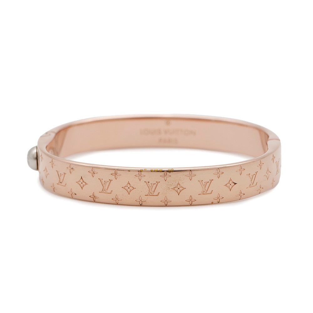 LOUIS VUITTON Cuff nanogram Size S Pink GoldM00253 Metal