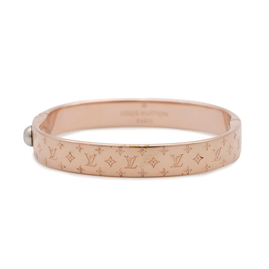 LOUIS VUITTON Cuff nanogram Size S Pink GoldM00253 Metal