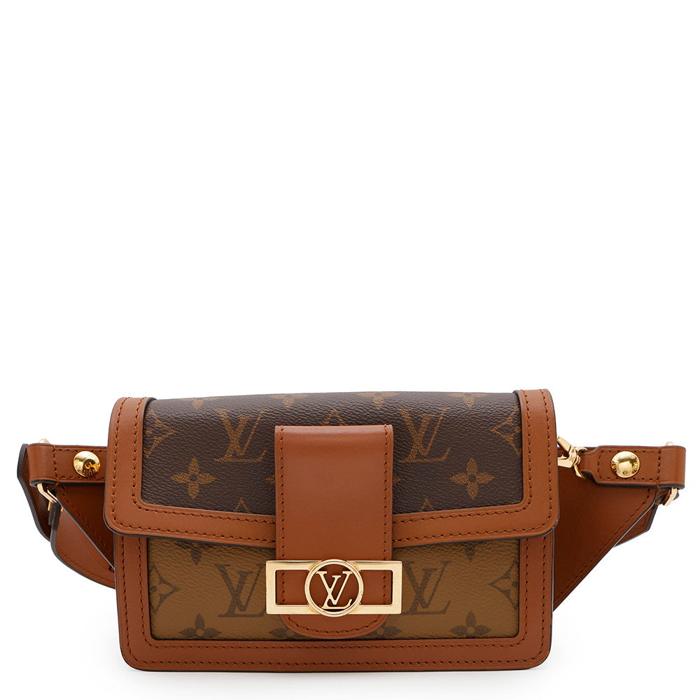 LOUIS VUITTON Bumbag・Dauphine NoirM44586 Monogram Monogram Reverse Canvas