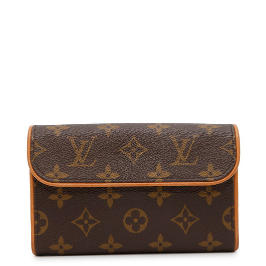 LOUIS VUITTON Pochette Florentine BrownM51855 Monogram Size XS