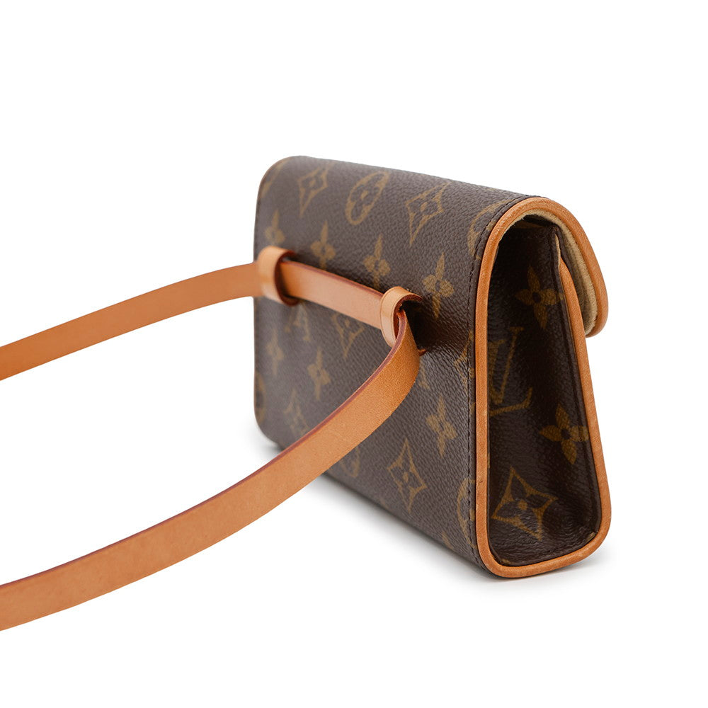LOUIS VUITTON Pochette Florentine BrownM51855 Monogram Size XS