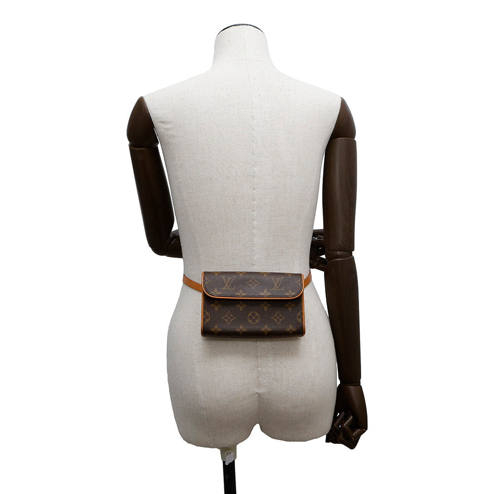 LOUIS VUITTON Pochette Florentine BrownM51855 Monogram Size XS